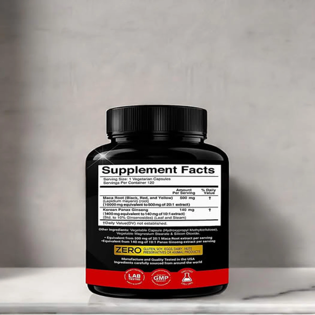 Maca+panax ginseng ( ৬০ পিস ক্যাপসুল) আমেরিকা  পণ্য