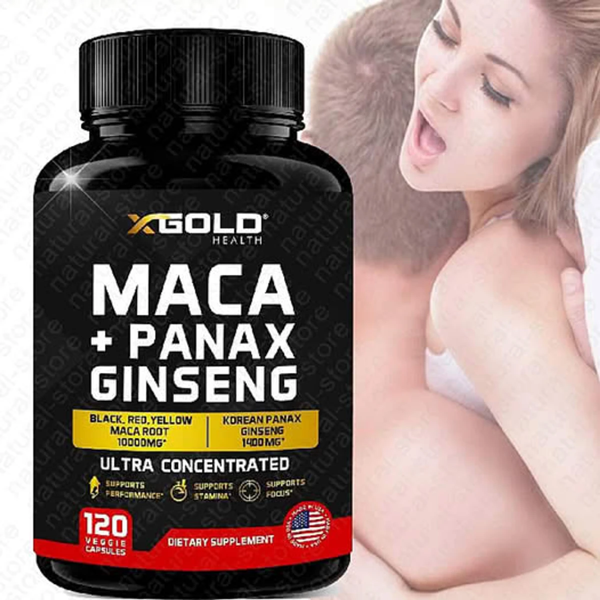 Maca+panax ginseng ( ৬০ পিস ক্যাপসুল) আমেরিকা  পণ্য