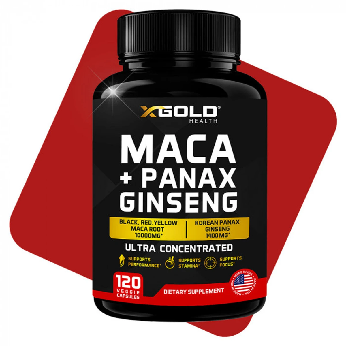 Maca+panax ginseng ( ৬০ পিস ক্যাপসুল) আমেরিকা  পণ্য